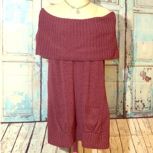 Stylish purple sweater